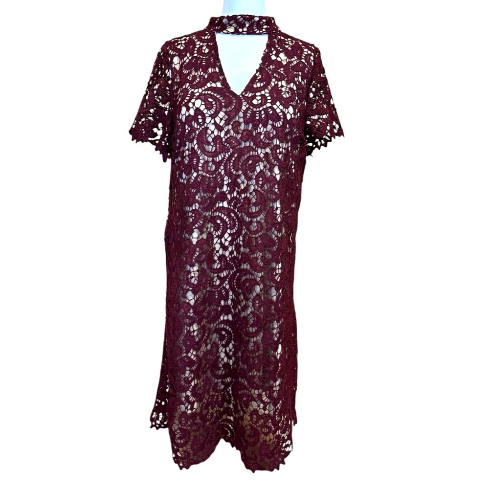 Crochet dress NWT size M whimsy goth Victorian knee length lined